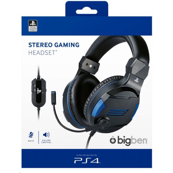 Bigben PS4 Stereo Gaming Headset V3 Fekete