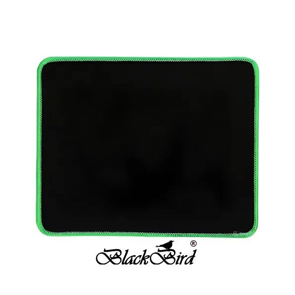 BLACKBIRD Egérpad Gamer NanoGlide  21x25cm 3mm vastag zöld varrott szegély