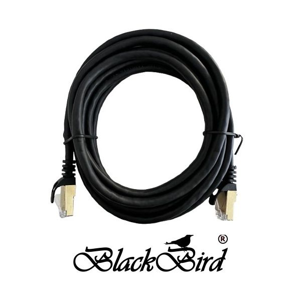 BLACKBIRD Kábel Patch UTP CAT.6A 3m Fekete