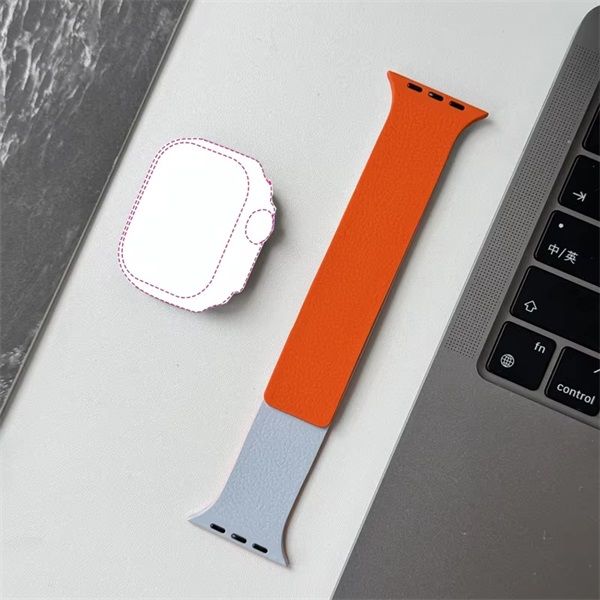 BlackBird LITCHI Kék Narancs, 38/40/41 mm, Apple Watch kompatibilis Szíj (BH1805)