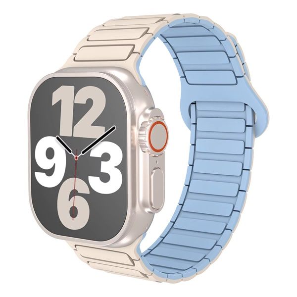 BlackBird TACTICAL Mágneses, Világos barna/kék, 42/44/45/46/49 mm Iwatch Szíj (BH1786)