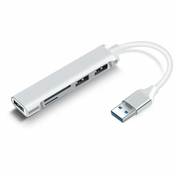 BLACKBIRD USB 3.0 multiport hub 5in1, ezüst, aluminium ház (BH1472)
