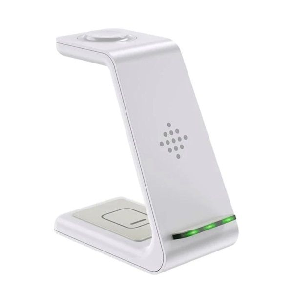 BLACKBIRD 3in1 Dokkoló Töltőállomás (Iphone,Iwatch,Airpods) készülékekhez, Fehér (BH1174 WHITE)