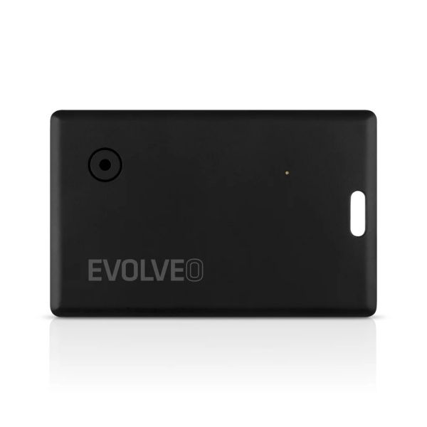 Evolveo TrackCard Bluetooth nyomkövető (kulcstartóra, táskára, valós idejű nyomkövetés, iOS kompatibilis), fekete (ATE TRACKCARD-BK)