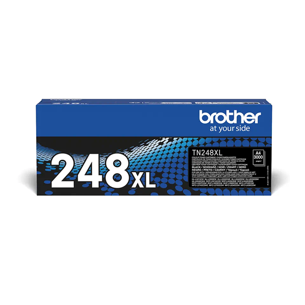 Brother Toner TN-248XLBK, Highcap- 3.000 oldal (ISO/IEC 19798), Fekete