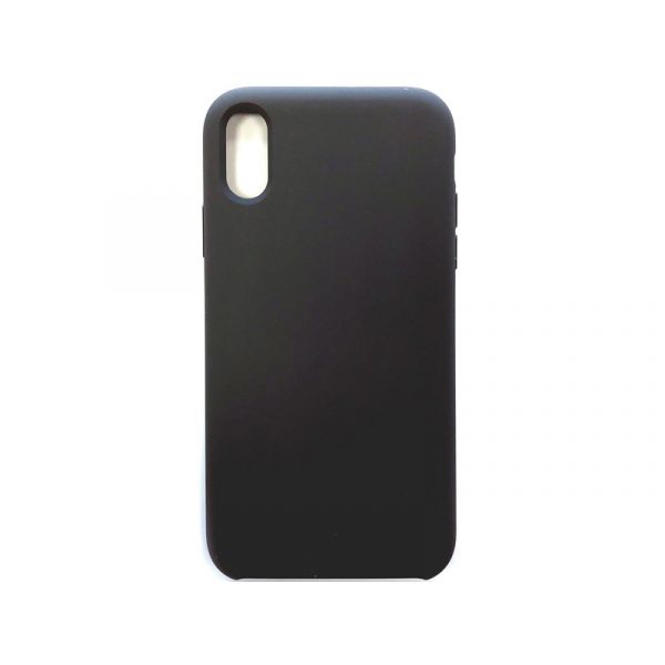 Premium szilikon tok iPhone XR Fekete