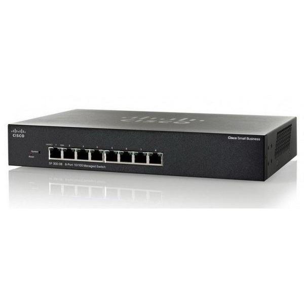 Cisco SF350-08 8-Portos Managed Switch (SF350-08-K9-EU)