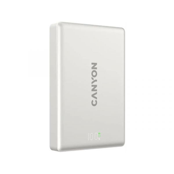 CANYON OnPower 511 PD20W 10000mAh Aluminium Star mágneses powerbank, szürke (CNS-CPB511G)