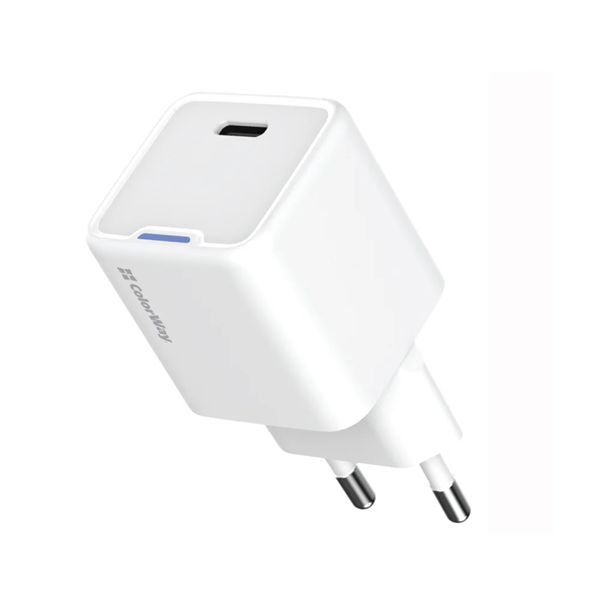 COLORWAY AC töltő adapter GaN Mini 20W PD Port PPS USB-C (CW-CHS059PD-WT)