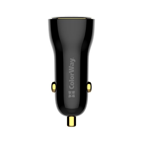 COLORWAY Autós töltő, CW-CHA046PD-BK Power Delivery Port PPS USB (USB-A + USB-C) (60 W) Fekete (CW-CHA046PD-BK)