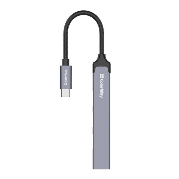 COLORWAY USB-elosztó USB-C 4-B-1 USB2.0X3/USB3.0 (CW-HUB04)
