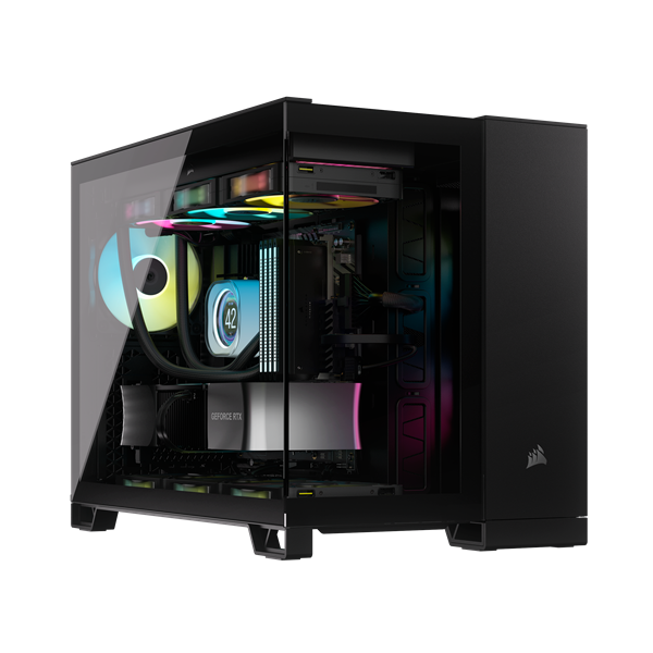 CORSAIR iCUE LINK 2500X RGB Edzett Üveg PC Ház Tápegység nélkül (CC-9011267-WW) fekete