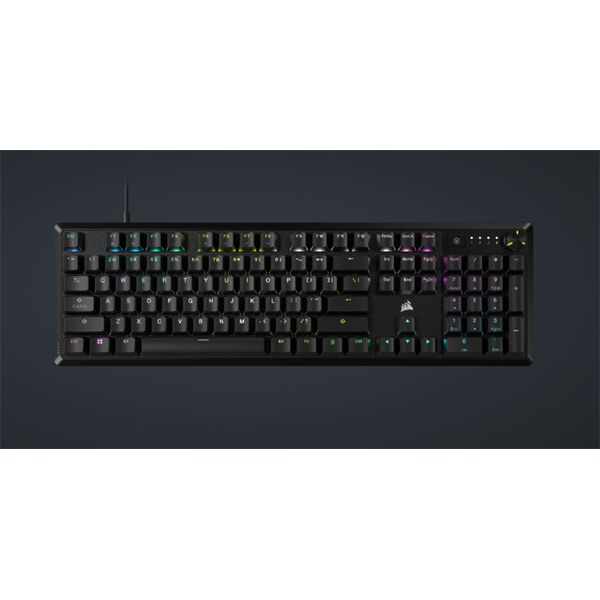 CORSAIR K70 CORE RGB Mechanikus Vezetékes Gaming Billentyűzet (CH-910971E-NA) US kiosztás