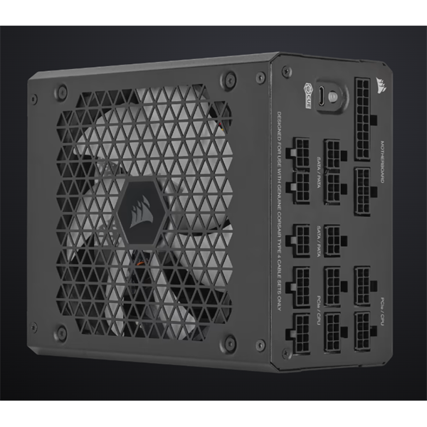 CORSAIR HX1000i, 1000W, ATX3.0, PCIe5.0, 14cm, BOX, Platinum moduláris tápegység (CP-9020259-EU)