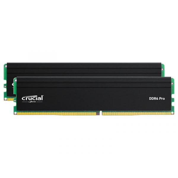 Crucial DDR4 kit 64GB 2 x 32GB DIMM 288-pin 3200 MT/s / PC4-25600 CL22 1.2 V (CP2K32G4DFRA32A)
