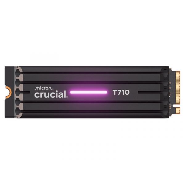 Crucial T710 SSD encrypted 2TB internal M.2 2280 PCI Express 5.0 (NVMe) TCG Opal Encryption 2.01 integr (CT2000T710SSD5)