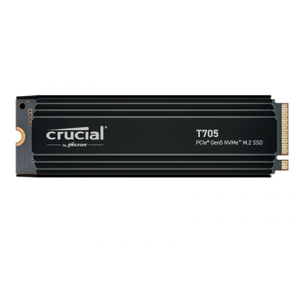 Crucial T705 SSD encrypted 4TB internal M.2 2280 PCI Express 5.0 (NVMe) TCG Opal Encryption 2.01 (CT4000T705SSD5)