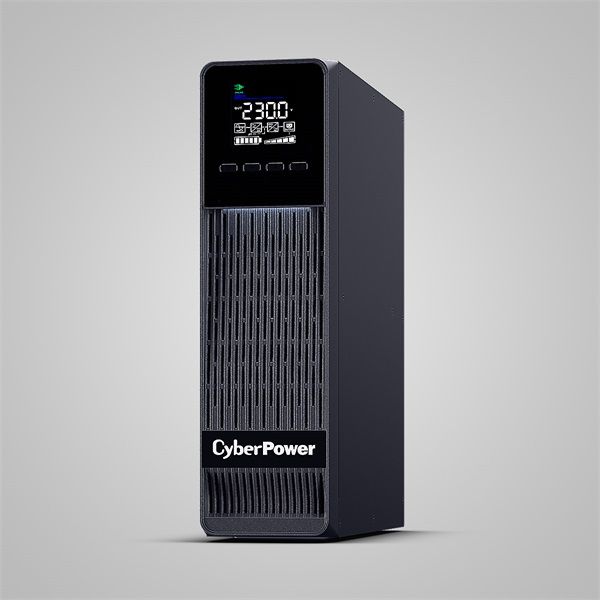CYBERPOWER Online S ECO ups, 1000VA 900W, 2xSCHUKO 1xIEC C13, online, tiszta szinuszos, aktív PFC, torony