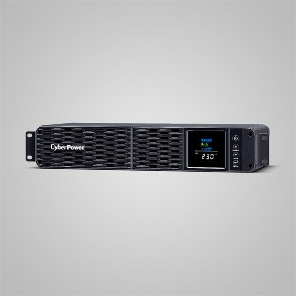 CYBERPOWER UPS 8xIEC C13 ,1xUSB 1600VA 1000W Aktív PFC, színuszus szünetmentes,LINE-INTERAKTÍV, AVR, színes LCD, rack (CP1600EIPFCRM2U)