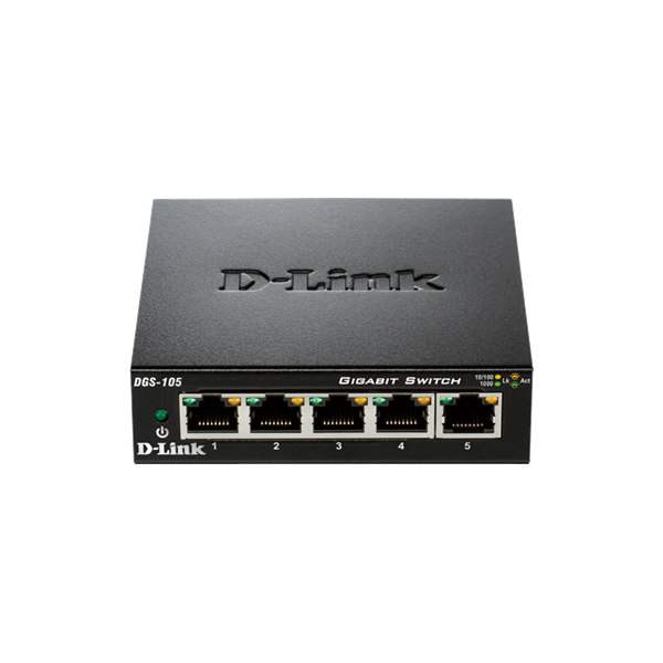 D-Link DGS-105 5-portos Gigabit Asztali Switch (DGS-105GL/E)
