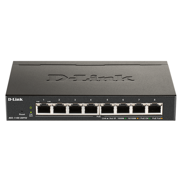 D-LINK DGS-1100 Gigabit Smart Managed Switch (DGS-1100-08PV2)