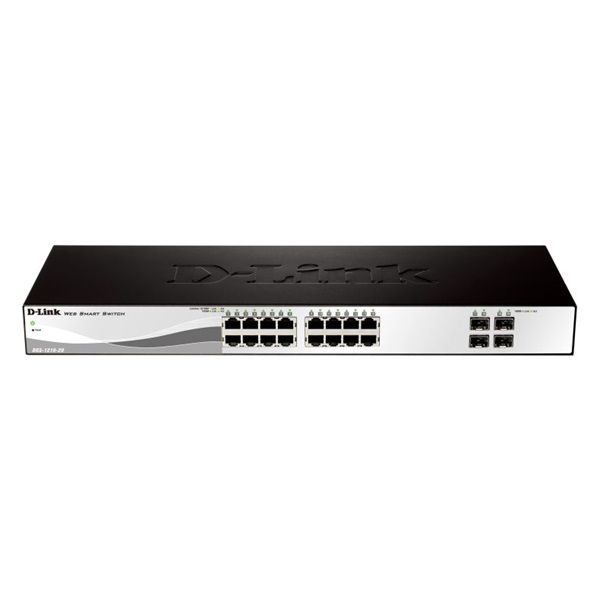 D-Link DGS-1210-20 10/100/1000 16+ 4 Portos Menedzselhető Switch