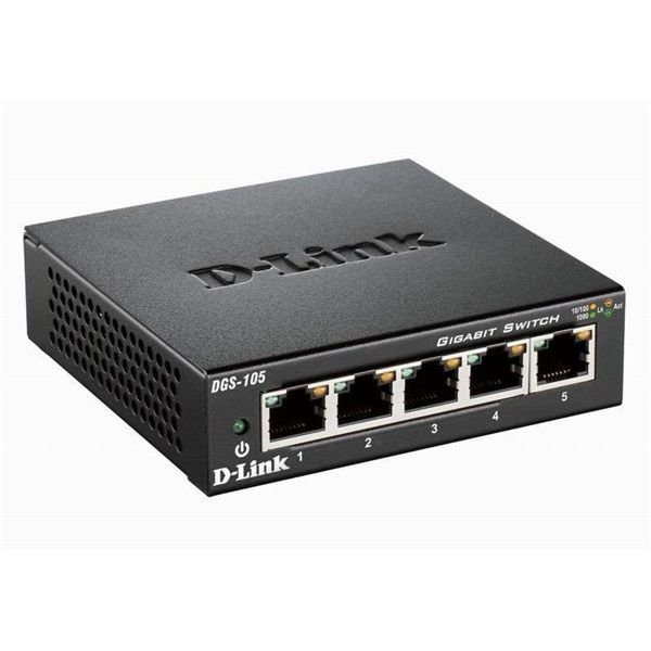 D-Link DGS-105 Fémházas Asztali Switch