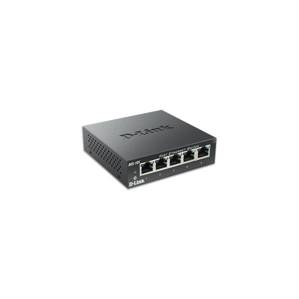 D-Link fémházas Desktop Switch 5x100Mbps (DES-105)