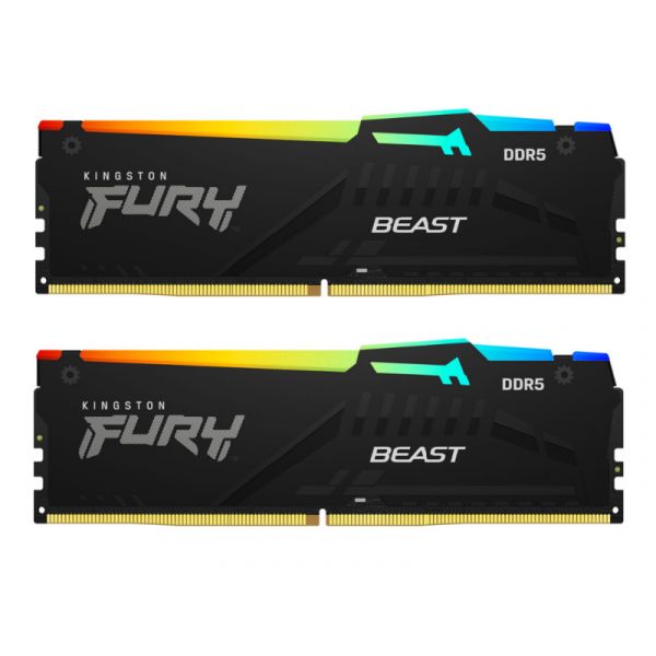 Kingston FURY Beast RGB EXPO - 16GB (kit of 2) DDR5 5600MHz CL36 memória (KF556C36BBEAK2-16)