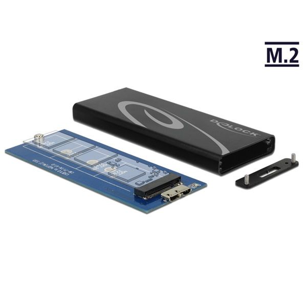 DeLock Külső ház M.2 SATA SSD-hez (42570)
