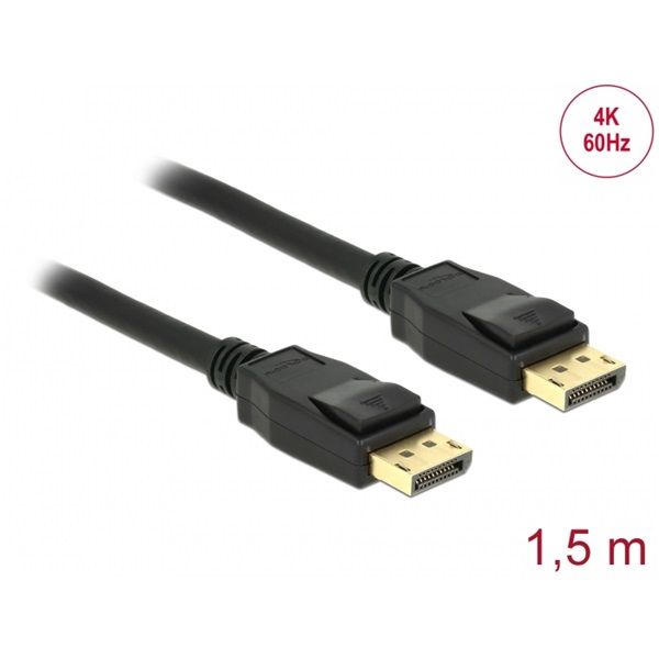 DELOCK kábel DisplayPort male / male összekötő 10K 60Hz 54 Gbps 3m (80263)