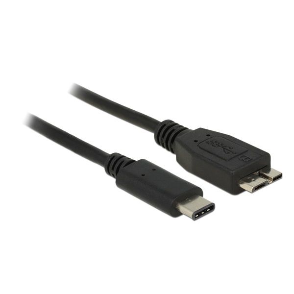 DELOCK kábel USB 3.1 Gen 2 Type-C male to USB Type Micro-B male, 0.5m, fekete (83676)