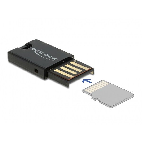 DELOCK USB 2.0 MicroSD kártyaolvasó (91603)