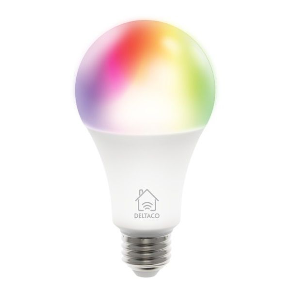 DELTACO SMART HOME SH-LE27RGB E27 LED okos izzó, színes
