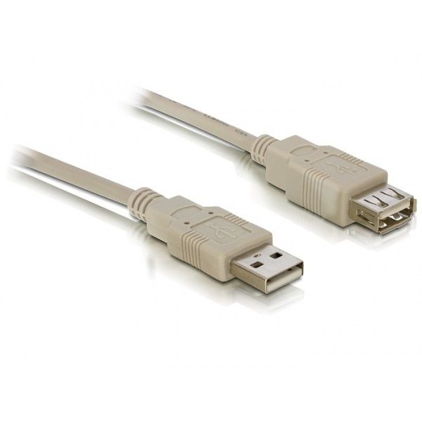 Delock USB 2.0 hosszabbító kábel A/A 3 m bézs (82240)