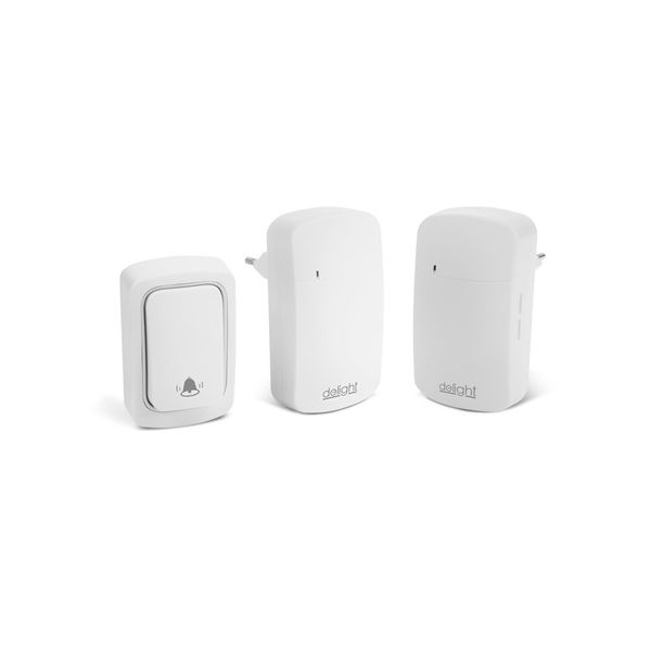 Delight 55345WH-2 áramforrás nélküli vezeték nélküli csengő (2 beltéri egység)