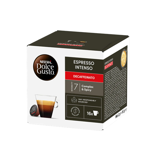 Nescafe Espresso Intenso Dolce Gusto koffeinmentes kávékapszula 16db