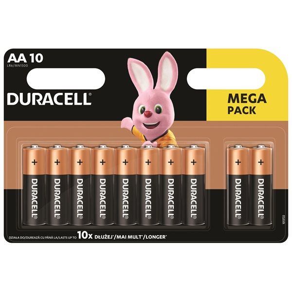 Duracell BSC 10 db AA Elem (10PP100057)