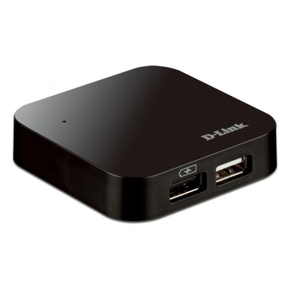D-Link 4 portos nagysebességű USB 2.0 Hub (DUB-H4)