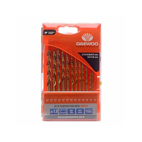 Daewoo DWKIT13 fúrószár készlet (13 db-os)