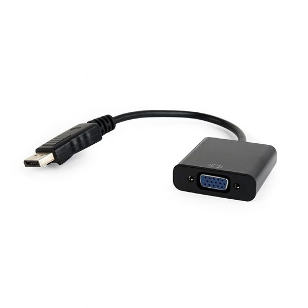 GEMBIRD Adapter DisplayPort VGA , M/F, fekete (AB-DPM-VGAF-02)