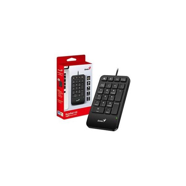 GENIUS Vezetékes Numerikus Billentyűzet Numpad 125 USB Fekete