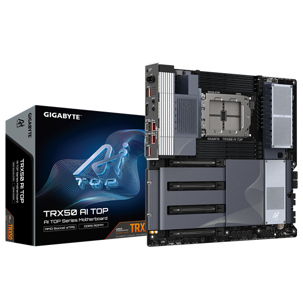 GIGABYTE Alaplap sTR5 TRX50 AI TOP-2B AMD TRX50, E-ATX
