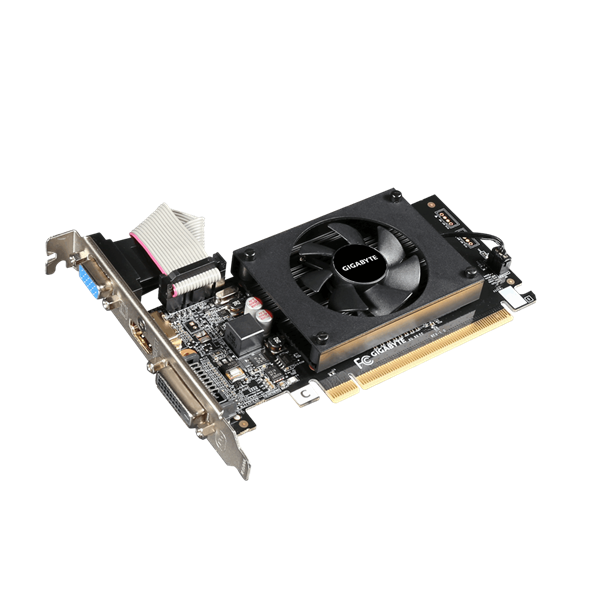 GIGABYTE Videokártya PCI-Ex16x nVIDIA GT 710 2GB DDR3 (GV-N710SL-2GL)