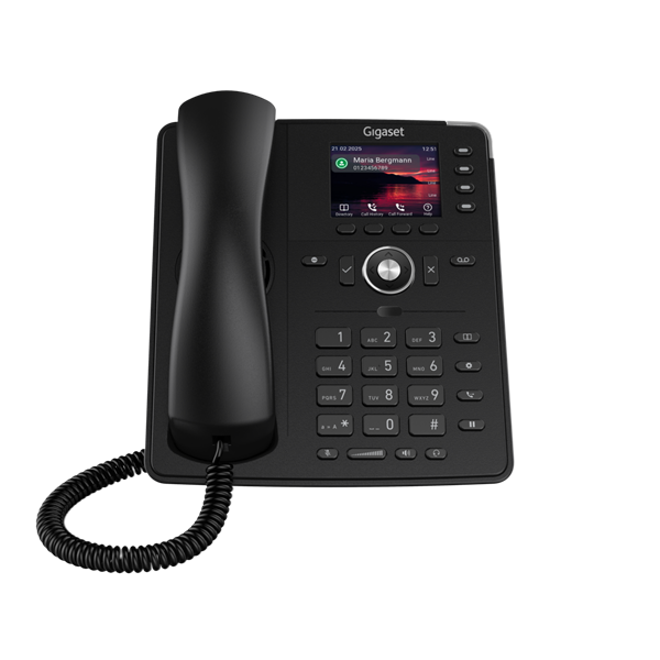 GIGASET P710 IP PRO IP asztali telefon, színes TFT kijelző, 4 funckiós LED billentyűk, HD hang, POE képes (S30853-H4101-R101)