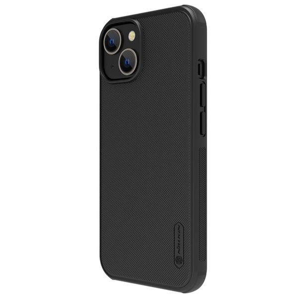 NILLKIN SUPER FROSTED PRO MAGNETIC műanyag telefonvédő(közepesen ütésálló, gumírozott, Magsaferögzítésű) FEKETE-APPLE 13 (GP-112877)