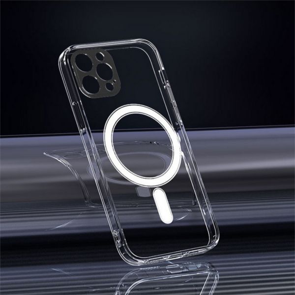 Szilikon telefonvédő (ütésállóság, légpárnás sarok) ÁTLÁTSZÓ 14 plus (GP-128577)