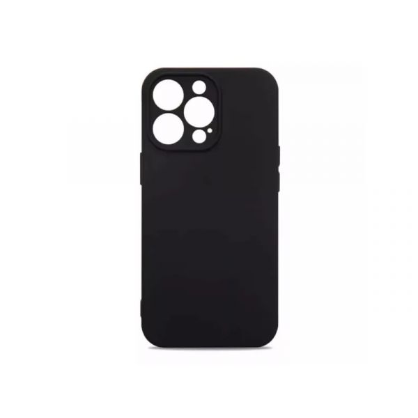Szilikon telefonvédő (matt) FEKETE [Apple iPhone 15 Pro] (GP-144950)