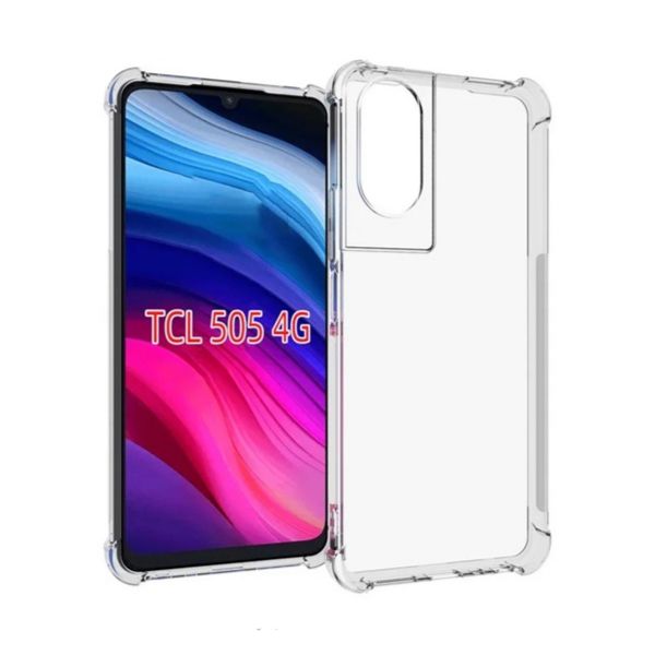 Gigapack Szilikon telefonvédő (ütésállóság, légpárnás sarok) ÁTLÁTSZÓ - [TCL 505 4G] (GP-158474)