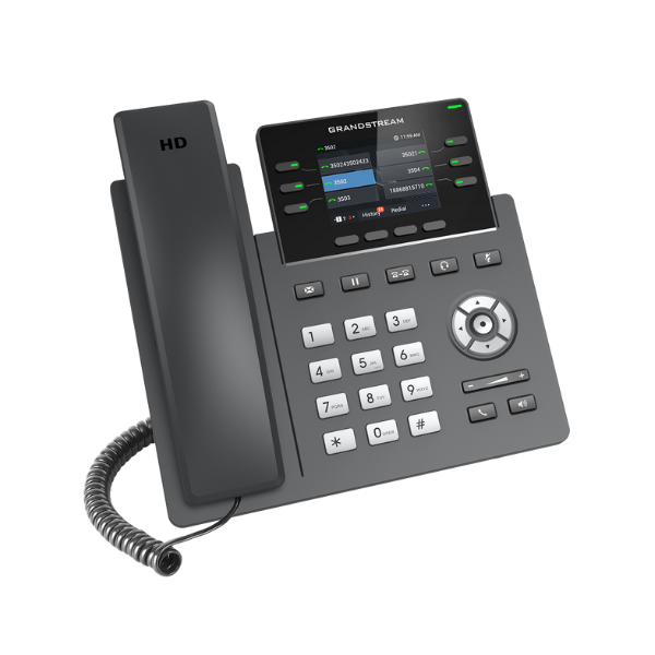 GRANDSTREAM IP Telefon 3 vonalas Carrier-Grade, HD színes LCD kijelző, (GRP2613)
